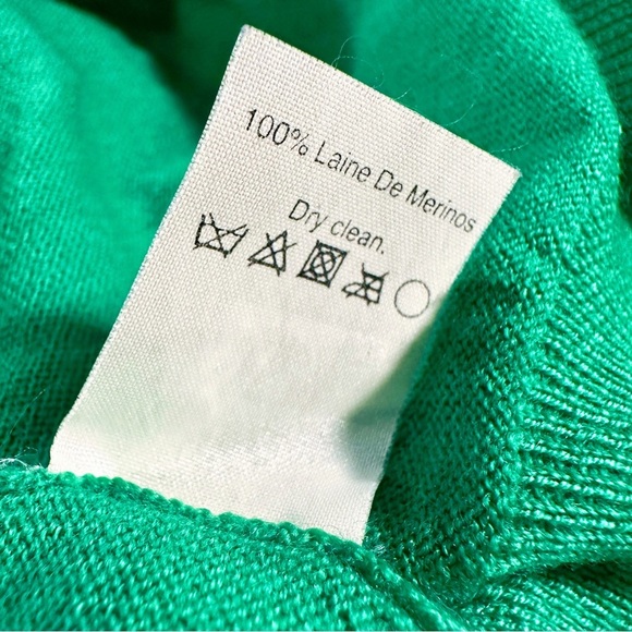 J. Crew 100% Merino Wool V-Neck Sweater in Kelly Green Size XS - Picture 8 of 13